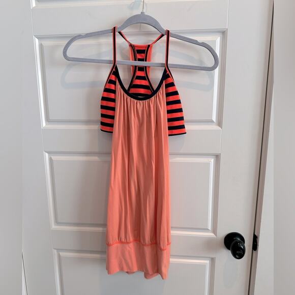 Lululemon No Limits Stripe Layered Built-In Sports Bra Tank - Picture 2 of 6